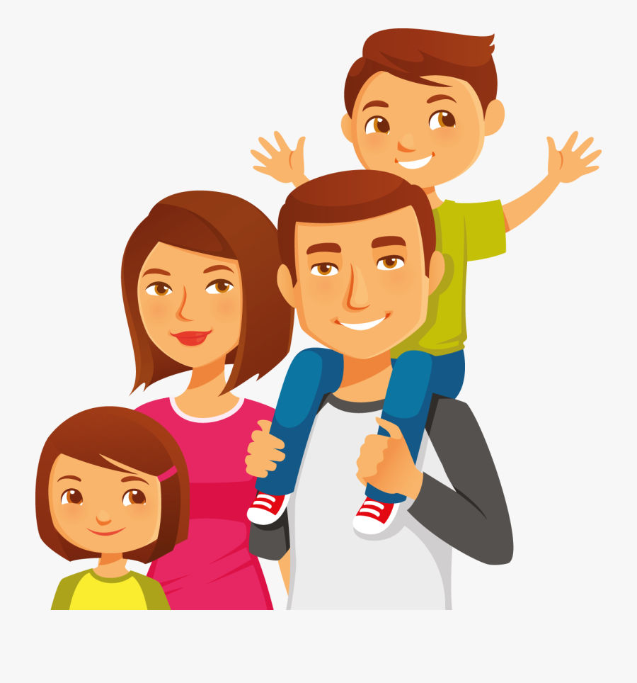 Financial Planning For The Future - صورة عائلية كرتون, Transparent Clipart