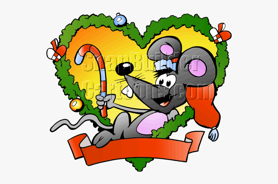 Candy Cane Heart Png , Png Download - Todo Marrano Le Llega Su Nochebuena Dibujo, Transparent Clipart