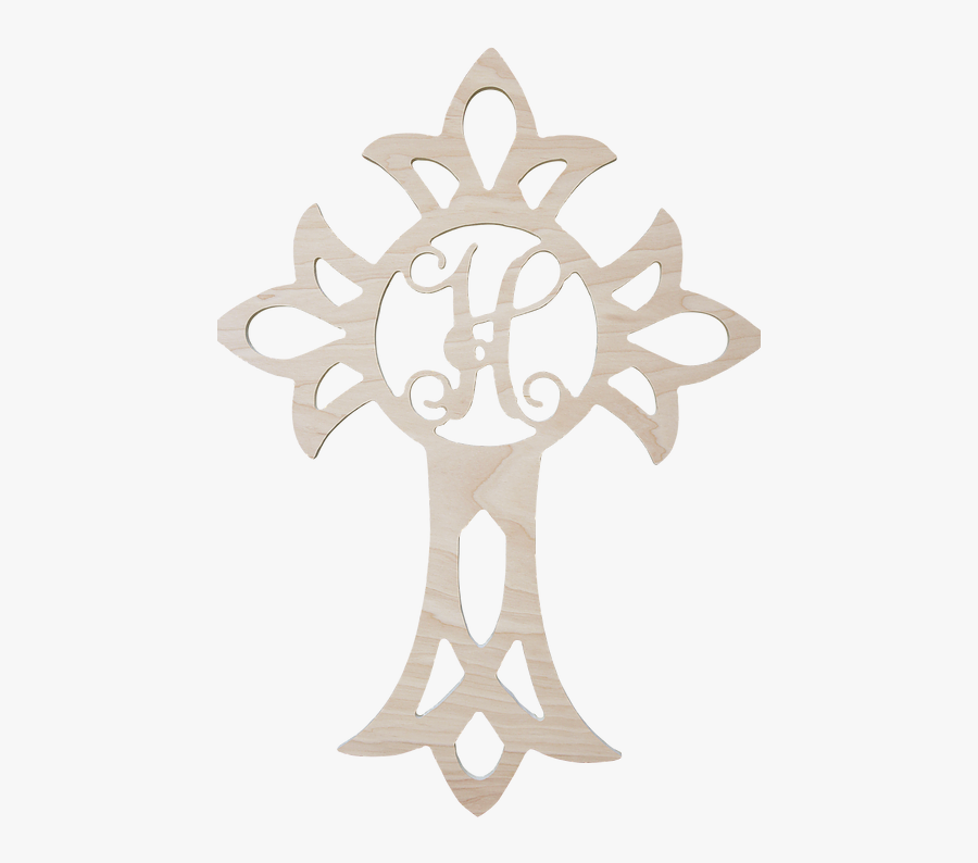 Easter Cross Wood Monograms - Monogram, Transparent Clipart
