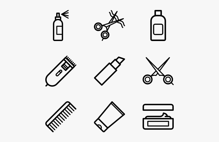 Hairdressing Hair Salon Icons Png Free Transparent Clipart