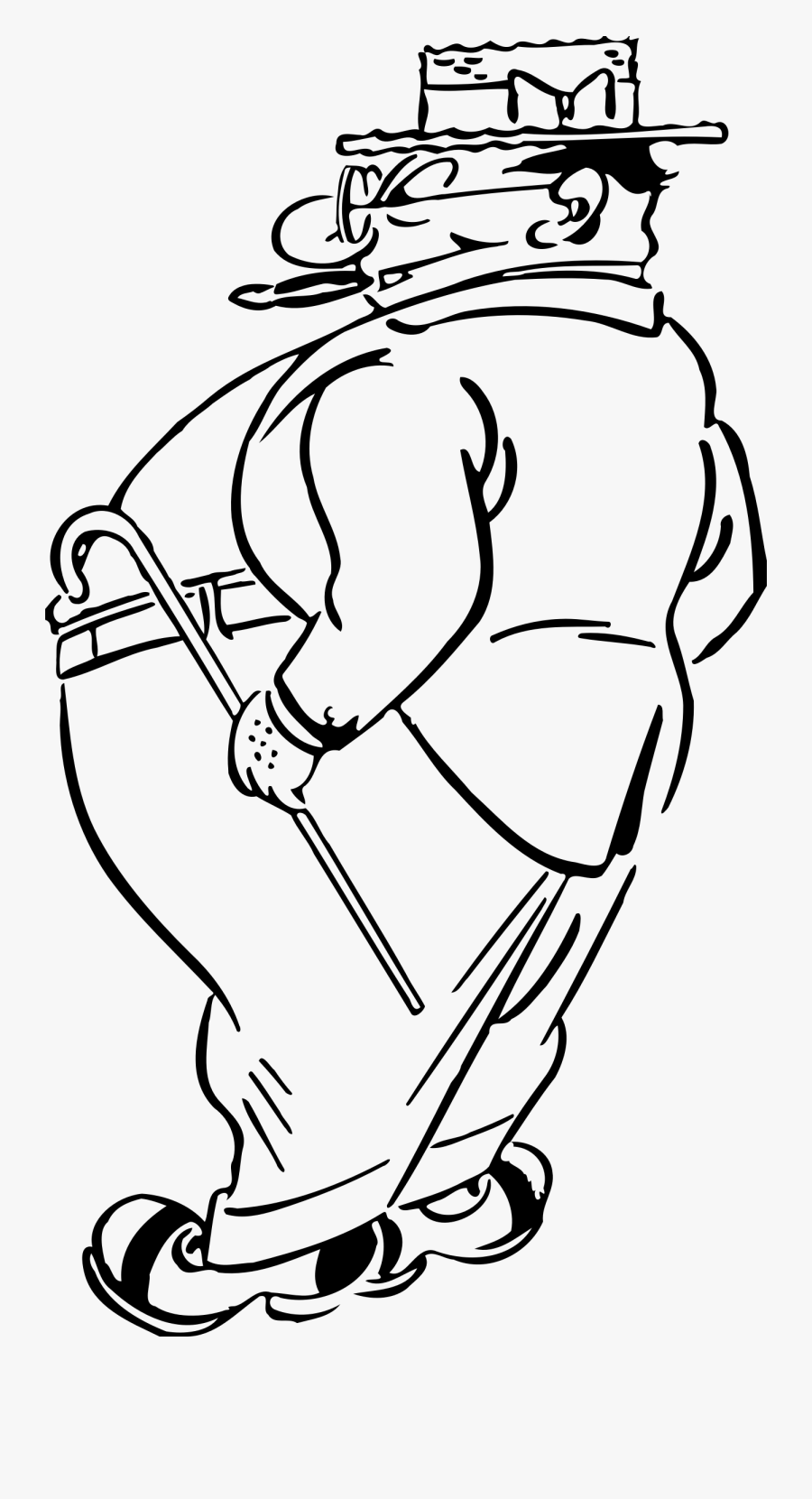 Man With A Cigar - Spiderman Black Drawing Black And White, Transparent Clipart