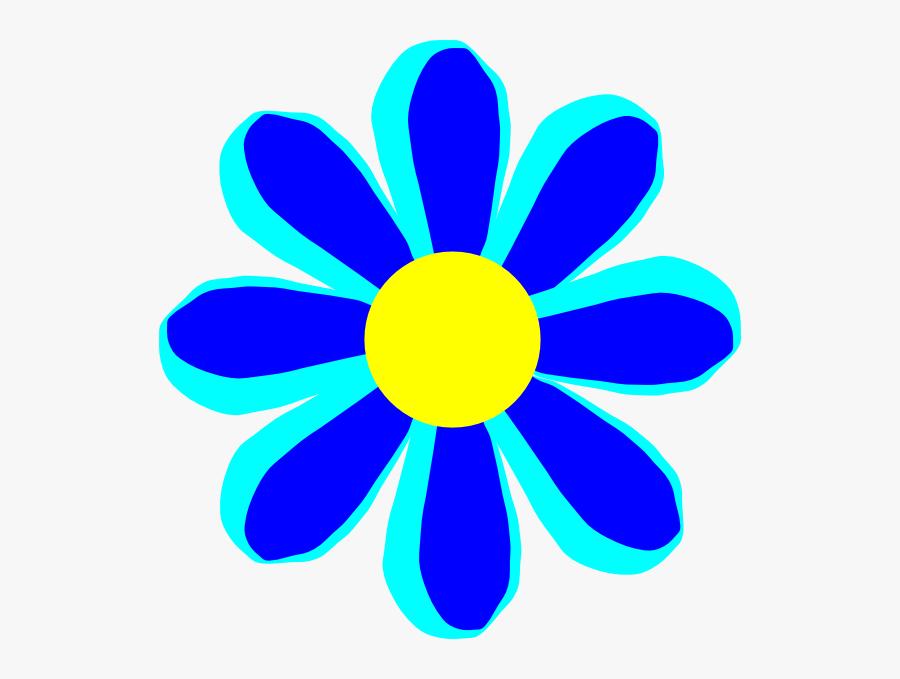 Flower Cartoon Blue Clip Art At Clipart Library - Flower Of Service Lovelock, Transparent Clipart