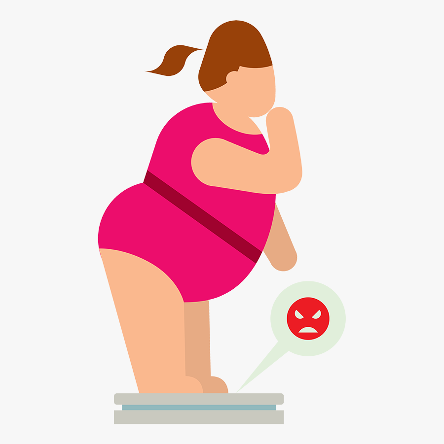 545 X 862 60 - Flat Icons Of Fat People, Transparent Clipart