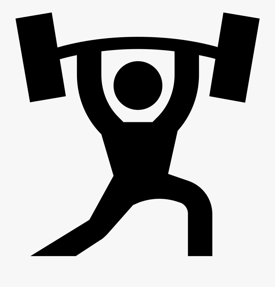 Pictures Of Weightlifting Icon - Weight Lifting Symbol, Transparent Clipart
