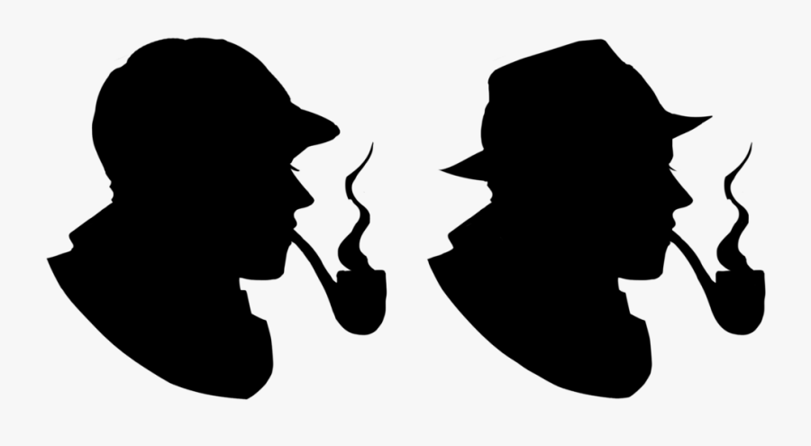 Sherlock Holmes Silhouette Mystery Crafts Clipart Library - Silhouette Royalty Free, Transparent Clipart