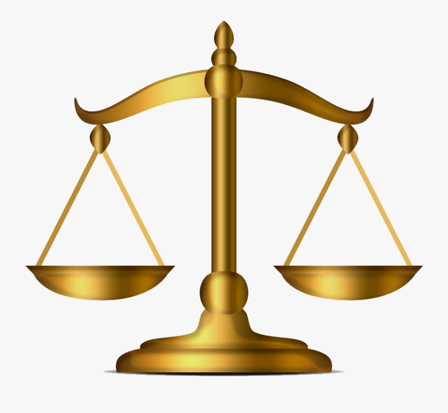 Weight Clipart Justice - Gold Scales Of Justice, Transparent Clipart