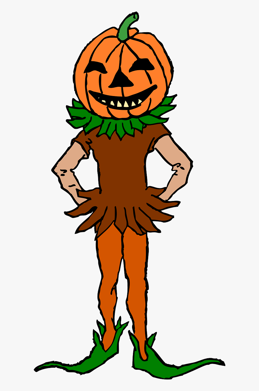 Indiana Jones Clipart Fat - Pumpkin Head Clip Art, Transparent Clipart