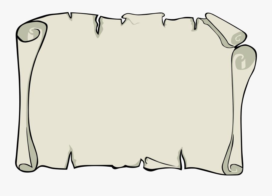 Background Design Black And White Border - Parchment Paper, Transparent Clipart