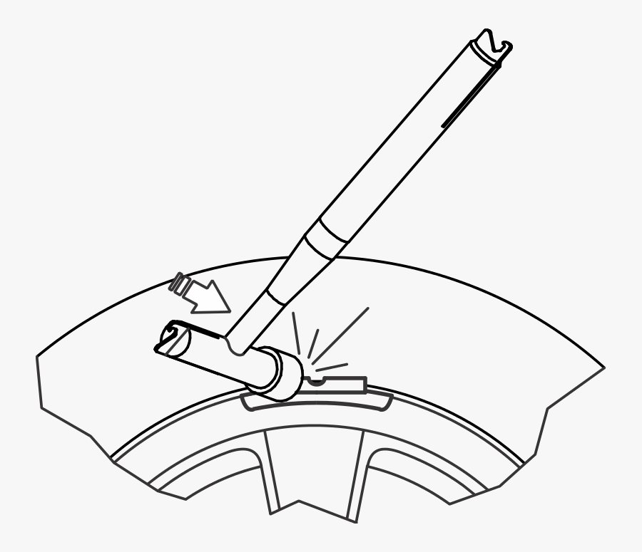 Wheel Weight Tool - Clip Art, Transparent Clipart