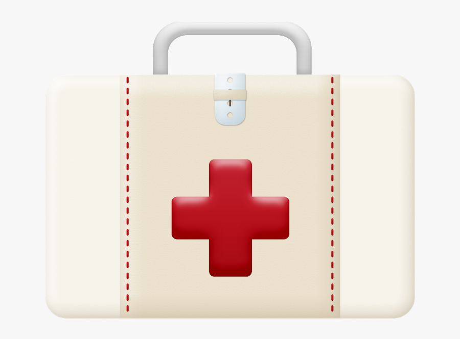Transparent School Nurse Clipart Black And White - Medical Bag, Transparent Clipart