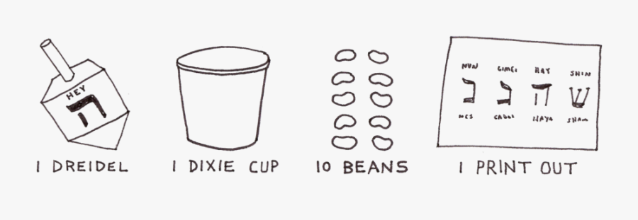 Dreidel Supplies, Transparent Clipart