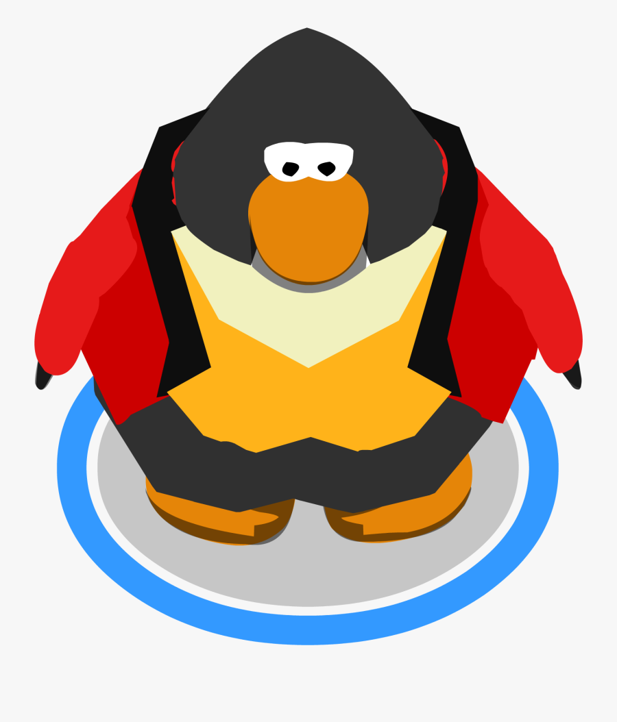 Ring Master Outfit Ingame - Club Penguin Black Penguin, Transparent Clipart