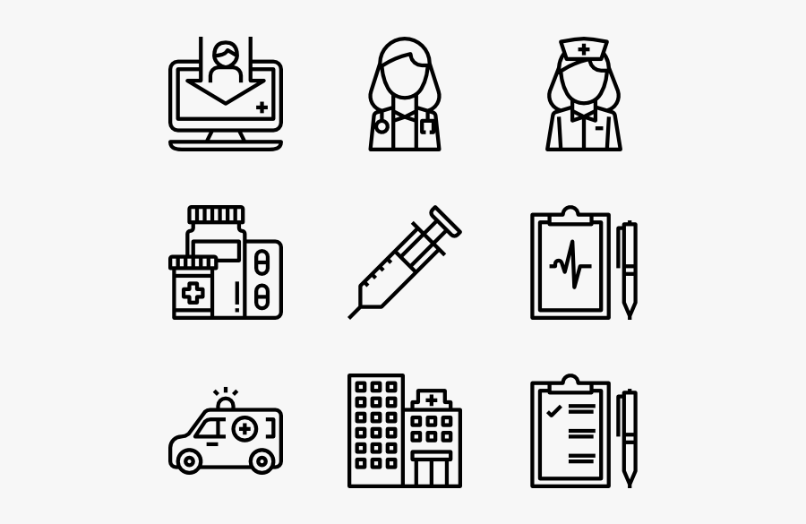 Medical - Corruption Icons, Transparent Clipart