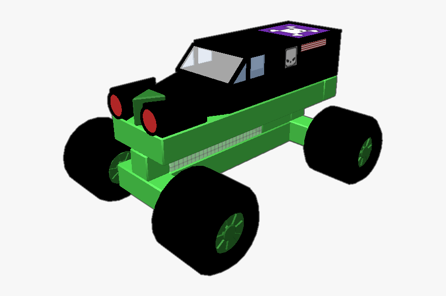 The Monster Truck Gravedigger Functions Awesome Clipart - Off-road Vehicle, Transparent Clipart