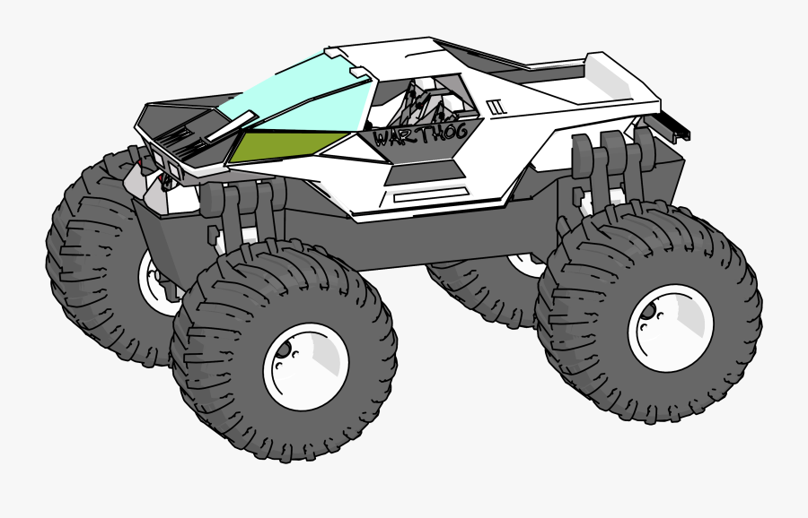 Monster Hog Warthog Truck Clipart Png - Monster Truck, Transparent Clipart