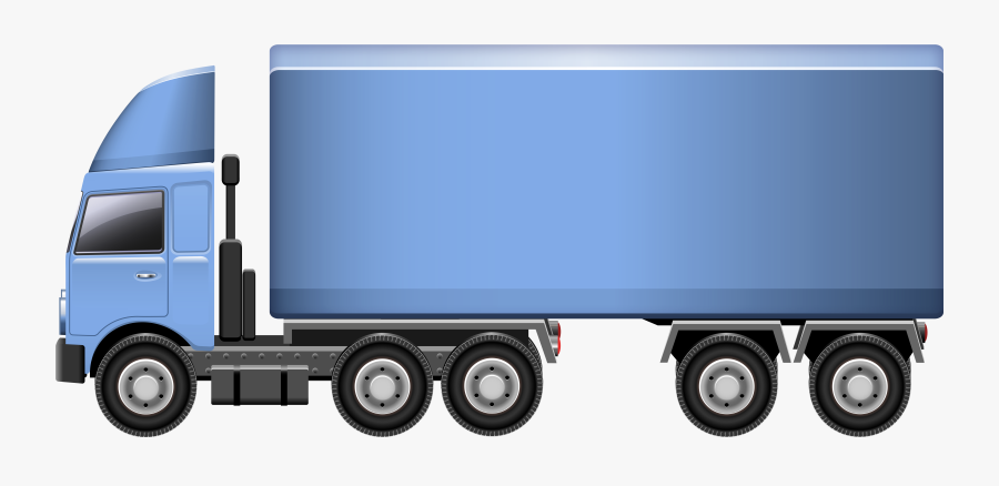 Truck Clipart Clip - Trailer Truck, Transparent Clipart