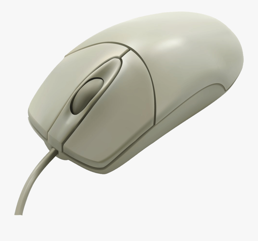 Transparent Computer Mouse Clipart Black And White - Old White Computer Mouse, Transparent Clipart