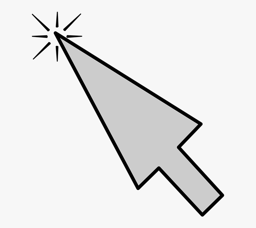 Computer - Mouse - Arrow - Clipart - Mouse Cursor Clicking Gif, Transparent Clipart