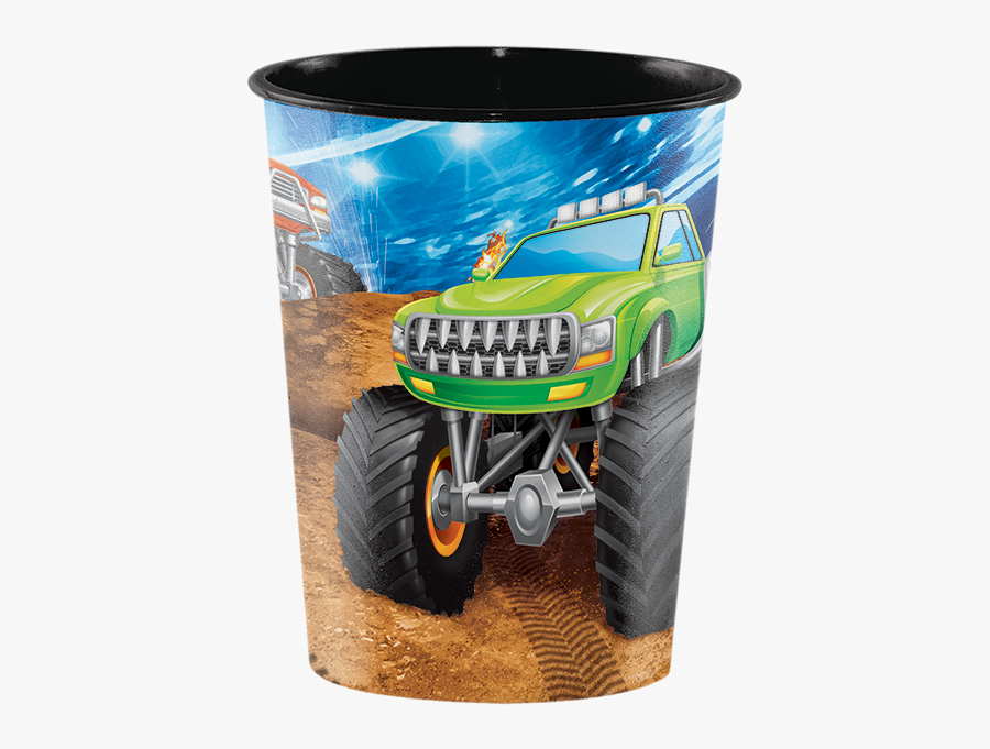 Monster Truck 16oz Hard Plastic Keepsake Cup - Monster Truck, Transparent Clipart