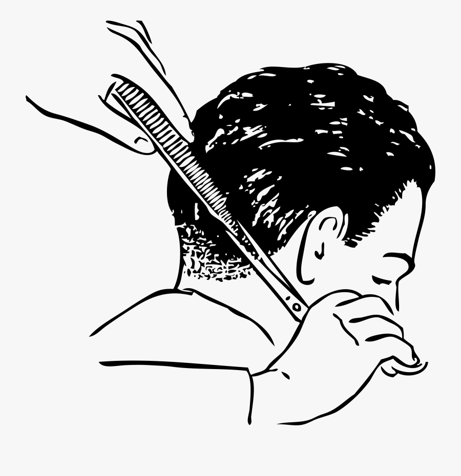 Shears And Comb 2 - Hair Cutting Clipart, Transparent Clipart