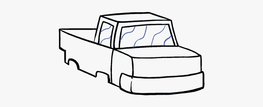 How To Draw A Monster Truck In A Few Easy Steps Easy - Easy Monster Truck Drawing, Transparent Clipart