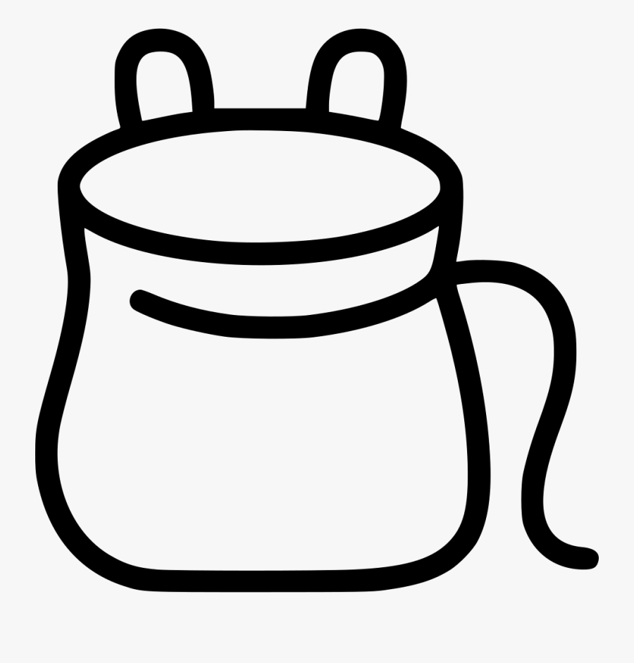 Chalk Bag - Climbing Chalk Bag Drawing, Transparent Clipart