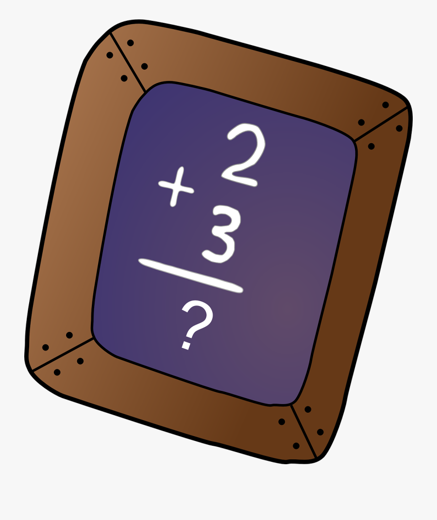 Chalkboard Math Problem Blackboard Free Picture - School Clip Art, Transparent Clipart