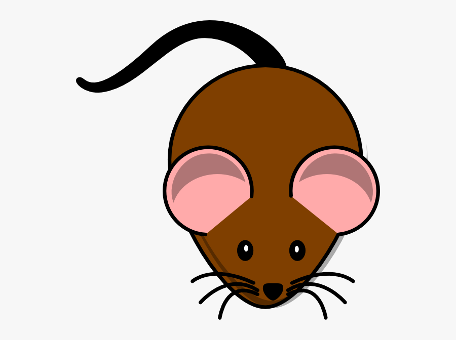 Simple Cartoon Mouse Clip Art Clipart Panda - Brown Mouse Clipart, Transparent Clipart