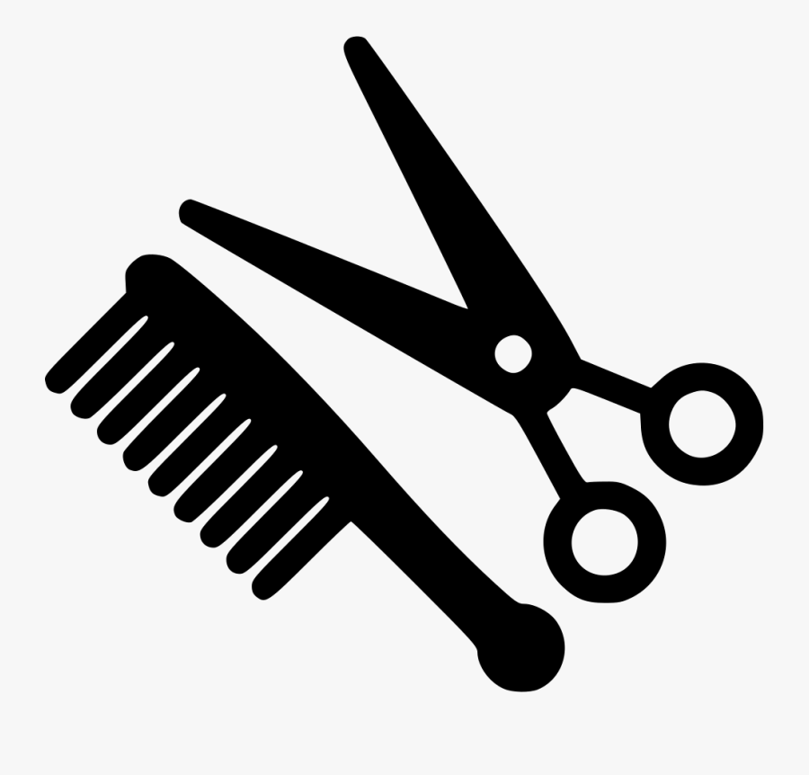 Scissors And Comb Png, Transparent Clipart