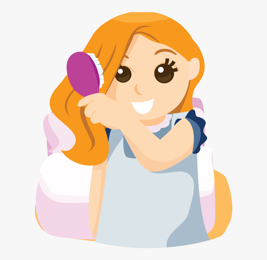 Clip Art Comb Hair Clip Art - Brush Your Hair Clipart, Transparent Clipart