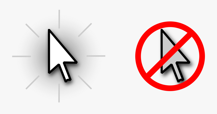 Mouse Cursor Click Clipart Graphic - Power Outage Icon, Transparent Clipart