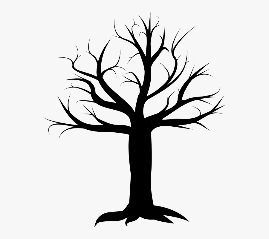 Black Tree Branch, Transparent Clipart