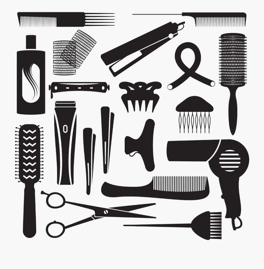 Comb Clipart Hair Accessory - Imagenes Relacionadas Con La Peluqueria, Transparent Clipart
