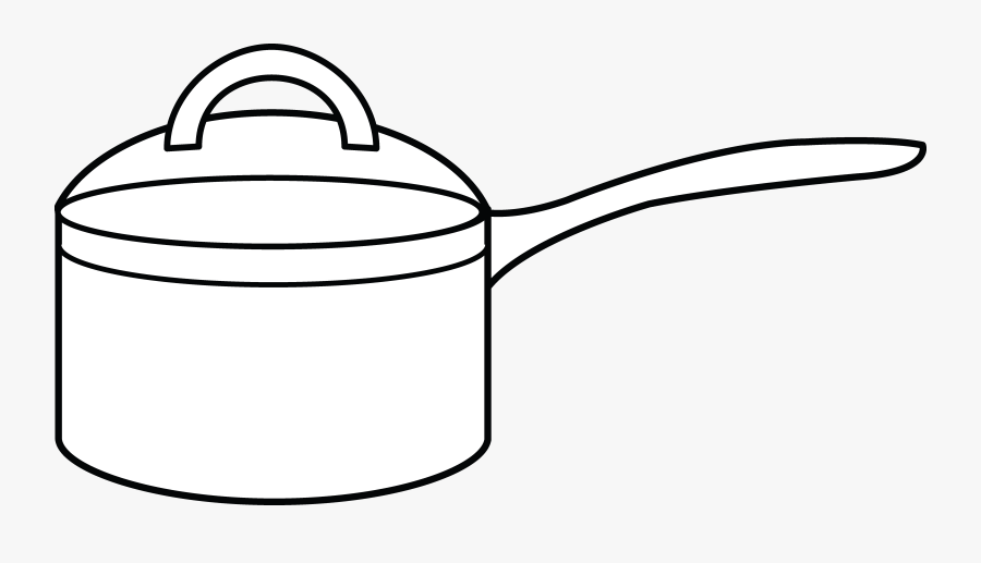 Stove Clipart Coloring Page - Saucepan Coloring Page, Transparent Clipart
