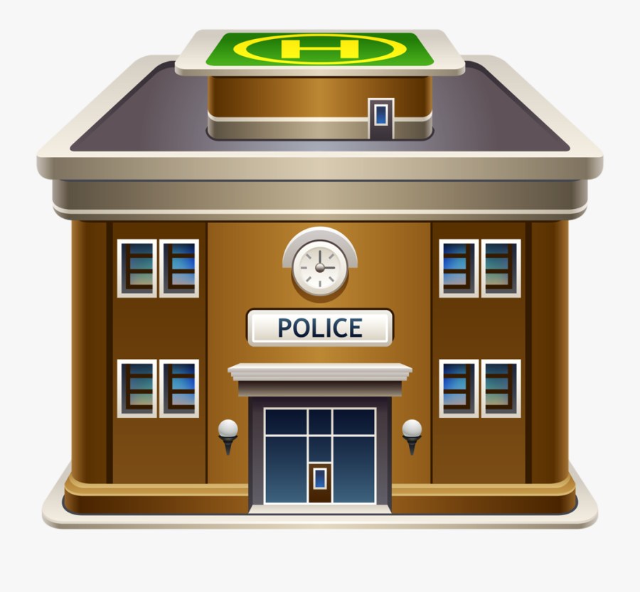 Casas, Palácios E Etc - Transparent Police Station Clipart, Transparent Clipart