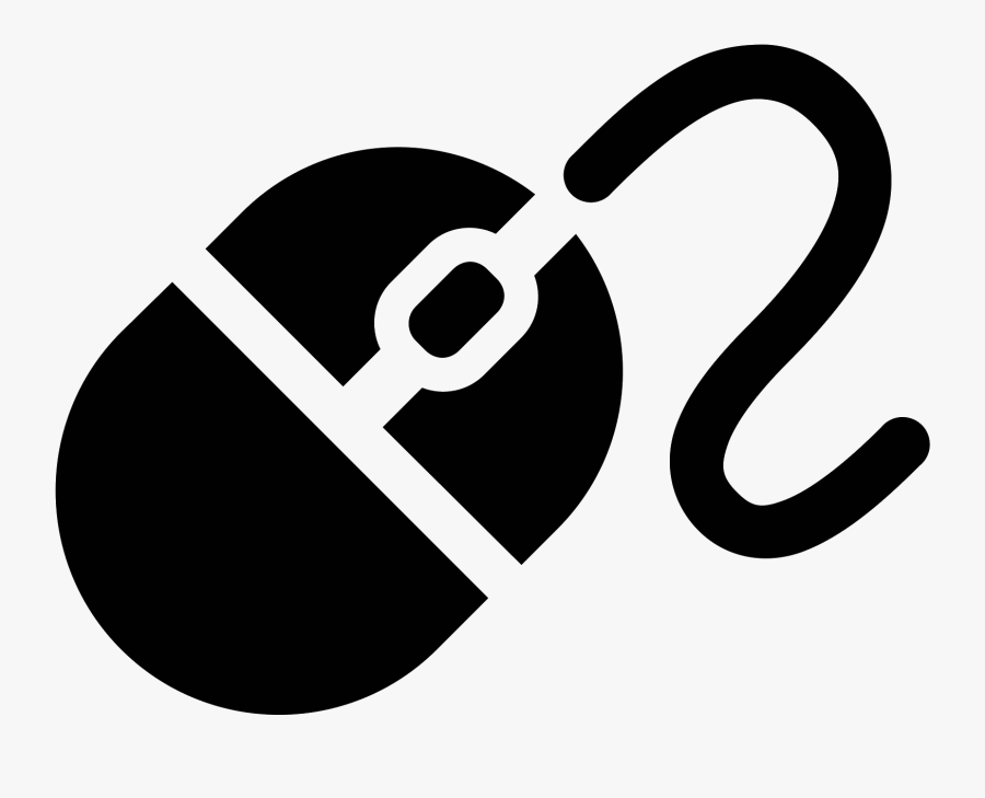 Transparent Computer Mouse Clipart Black And White - Support, Transparent Clipart