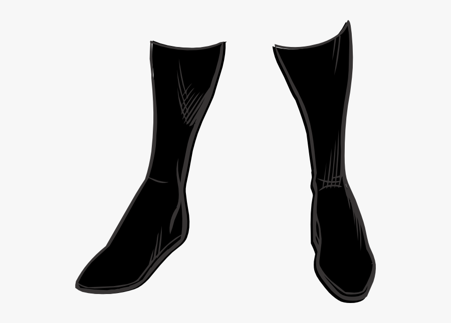 Clip Art Black Boots, Transparent Clipart