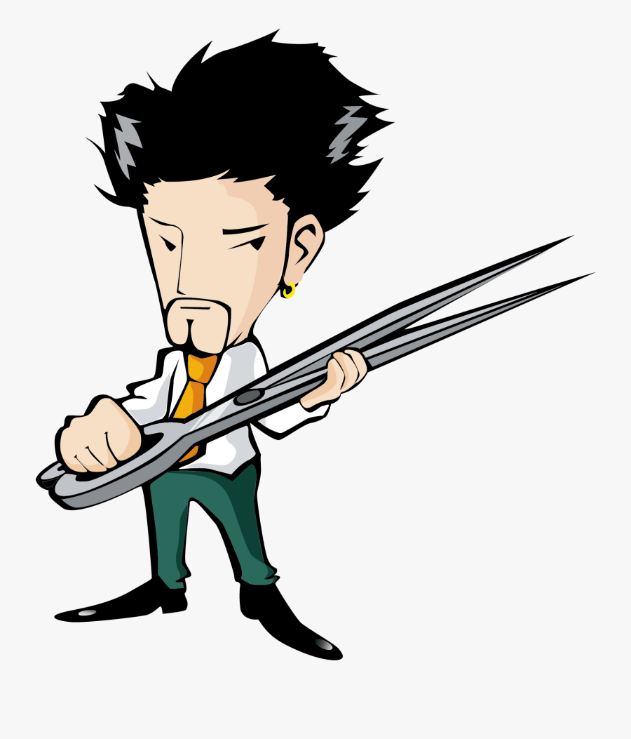 Comb Hair Iron Hairdresser Beauty Parlour - Hairdresser Clipart, Transparent Clipart