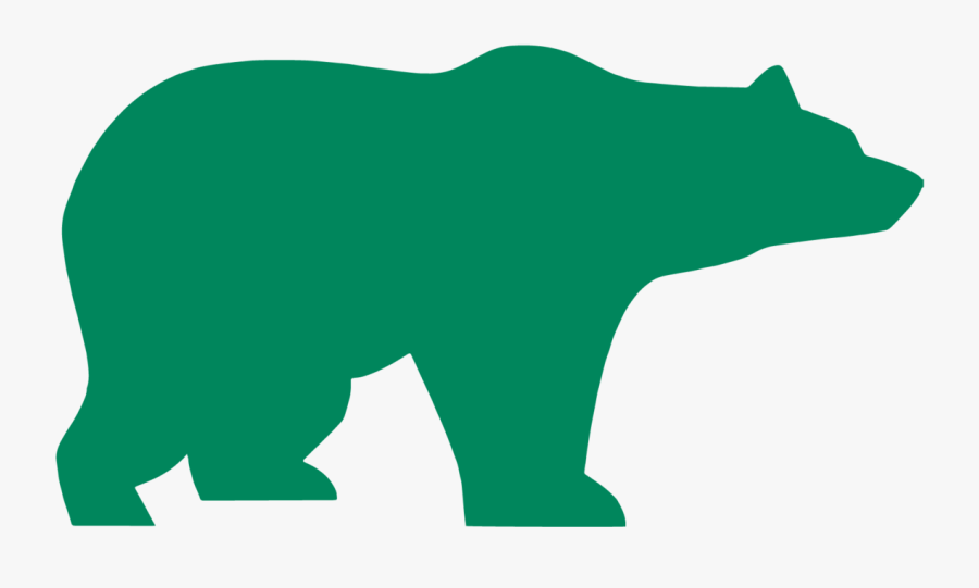 Contact - Navy Blue Bear Silhouette, Transparent Clipart