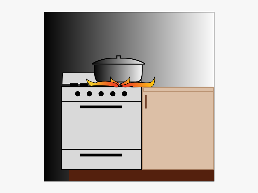 Pot On Stove - Kitchen, Transparent Clipart