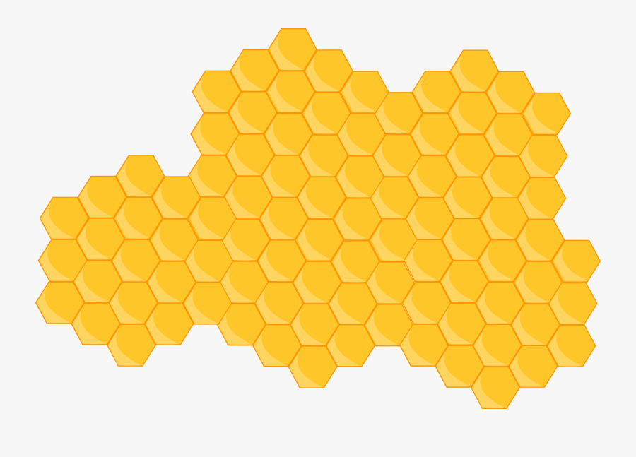 Beehive Honeycomb Clip Art - Favo De Mel Desenho, Transparent Clipart
