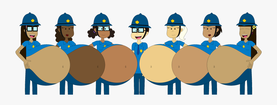 Banner Black And White Girls And Boy - Cartoon, Transparent Clipart