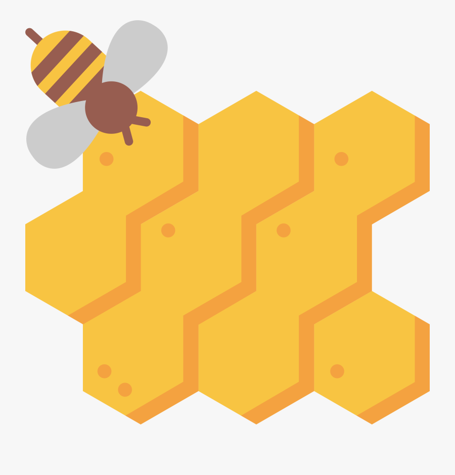 Honeycomb Clipart Orange - Honeycomb Png, Transparent Clipart
