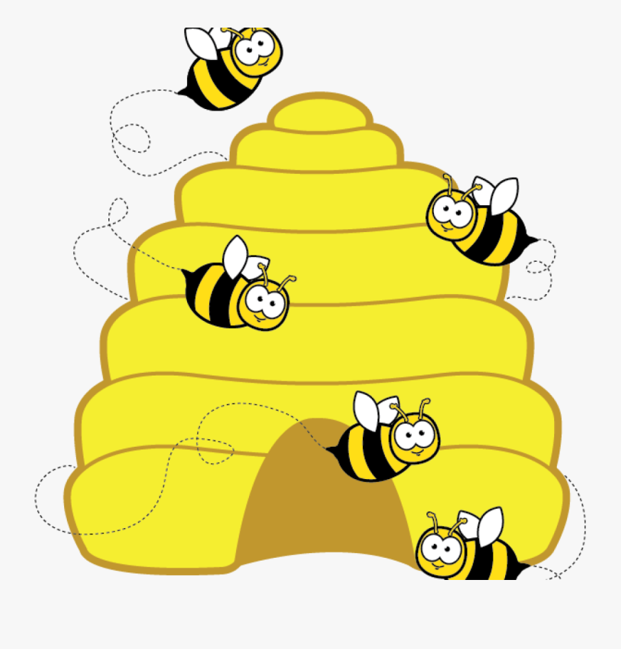 Clip Art Beehive Drawing - Clip Art Bee Hive, Transparent Clipart