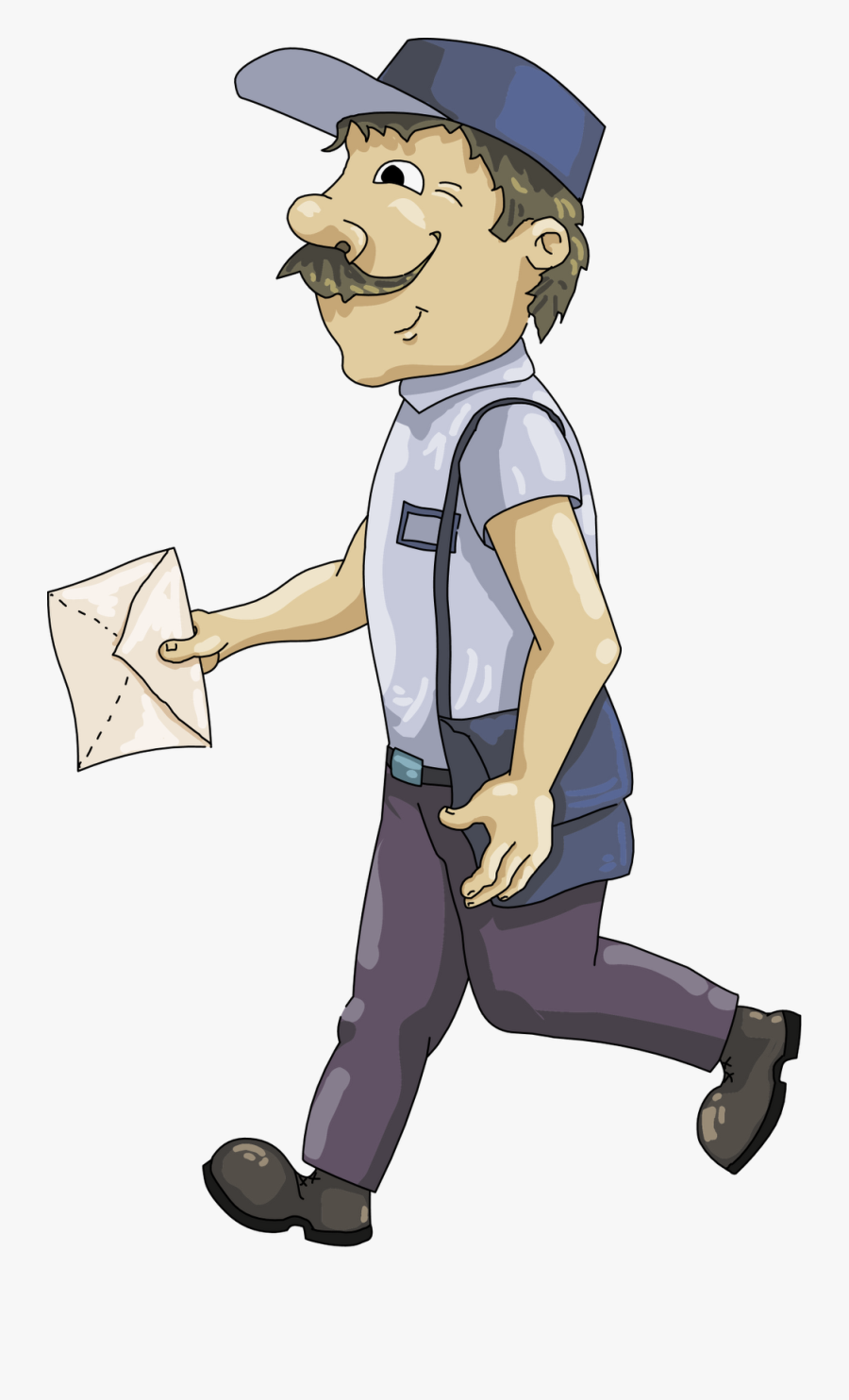 Post Office Clip Art Black - Mail Carrier Clip Art, Transparent Clipart