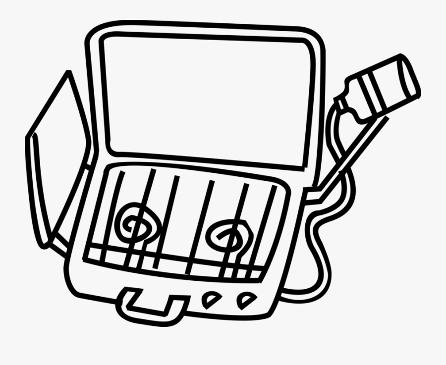 Vector Illustration Of Outdoor Camping Propane Gas - Camp Stove Clipart, Transparent Clipart