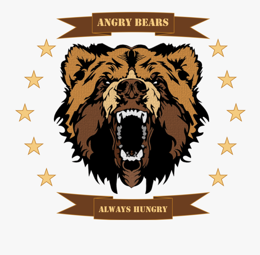 Transparent Mama Bear Clipart - Grizzly Bear Head Transparent, Transparent Clipart
