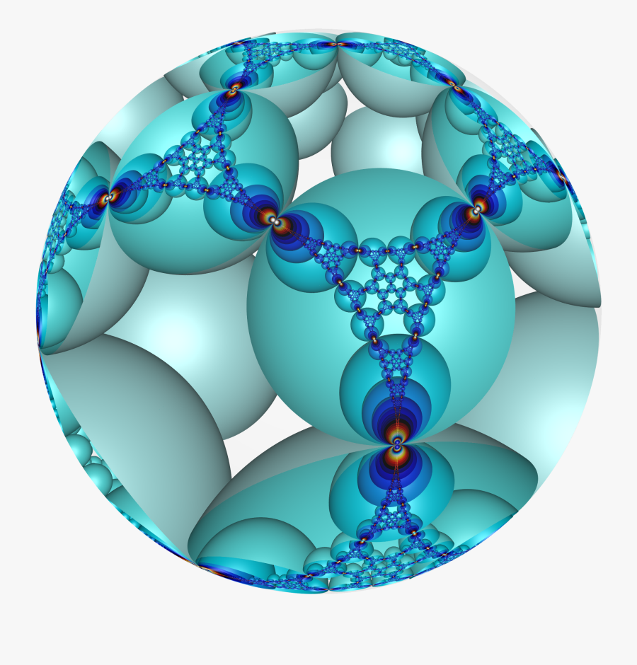 Hyperbolic Honeycomb 3 5 I Poincare - Fractal Art, Transparent Clipart