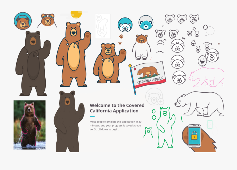 Transparent California Bear Clipart - Grizzly Bear Standing, Transparent Clipart