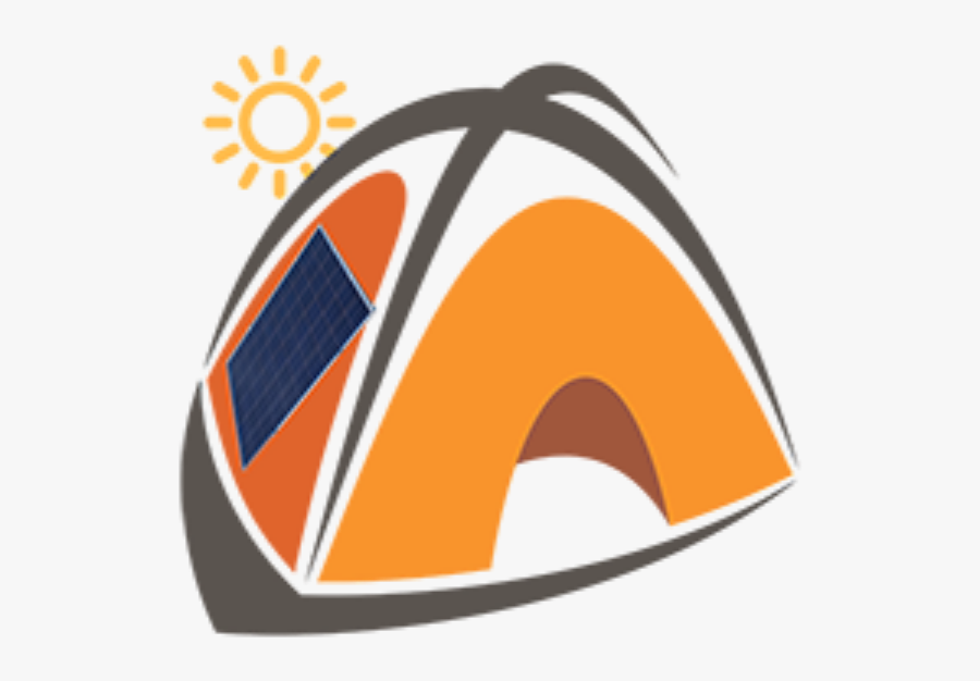 Solar Power Panels, Chargers, Lights For Camping & - Dibujo Tienda De Acampar, Transparent Clipart